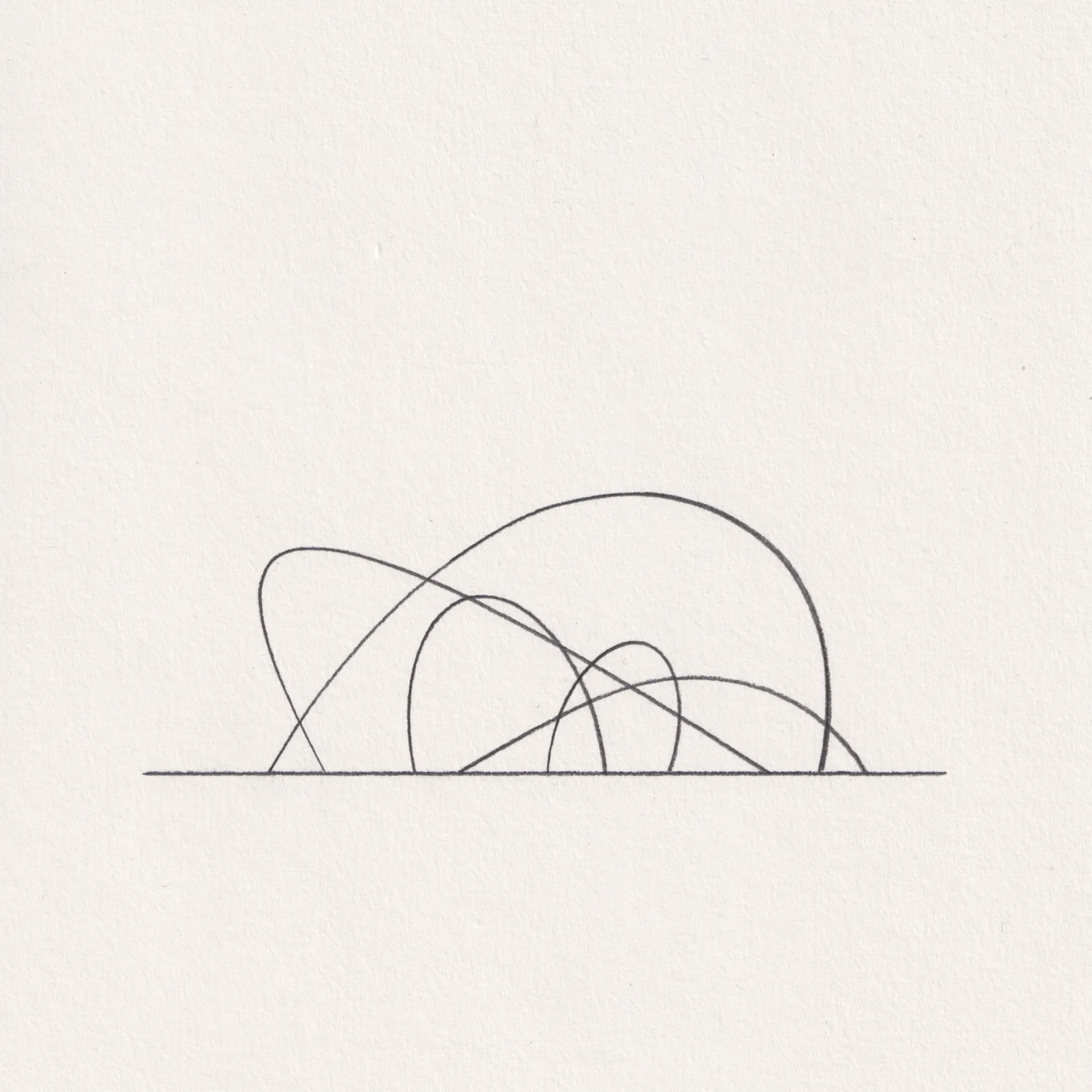 All the times we have met. - Drawing by Frederik Smal